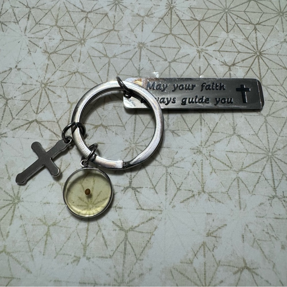 MAY YOUR FAITH ALWAYS GUIDE YOU KEYCHAIN